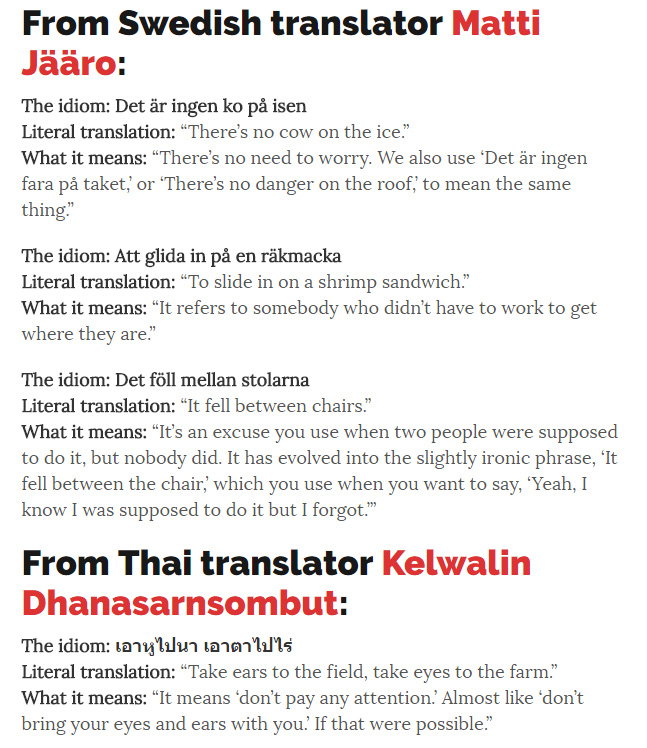 idioms
